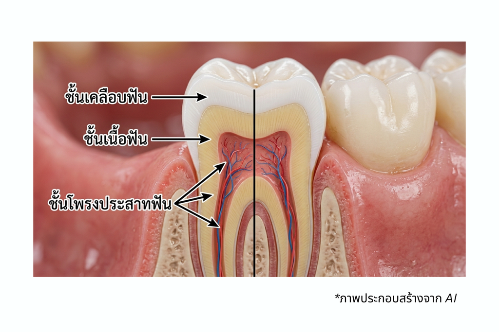 ปวดฟันแบบไหนต้อง รักษารากฟัน เช็กลิสต์สัญญาณประสาทฟันติดเชื้อ ปวดตุ๊บๆ ปวดกลางคืน เหงือกเป็นตุ่มหนอง